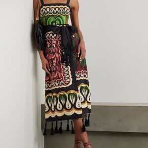 NEW NWT Farm Rio Off-White Coconut Tree Flow Dress size M